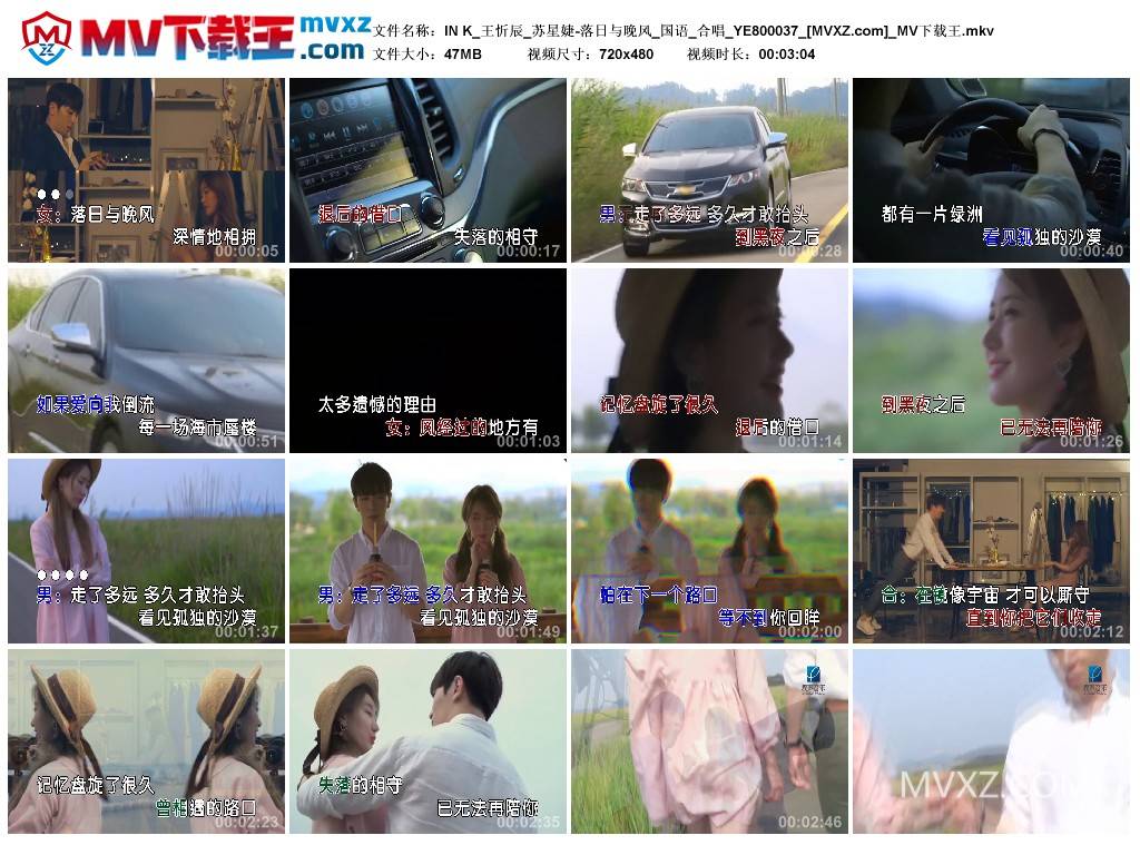 IN K_王忻辰_苏星婕-落日与晚风_国语_合唱_YE800037